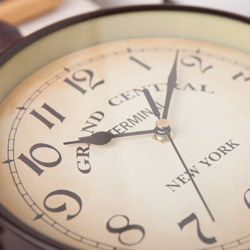 Grand Station Double-Sided Clock