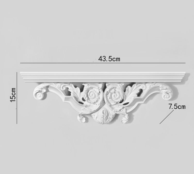 Ornamental wall shelf
