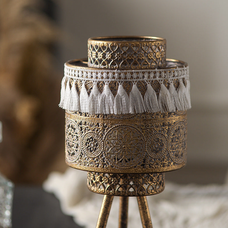 Hollow Iron candleholder