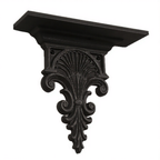 Black sculpted shelf