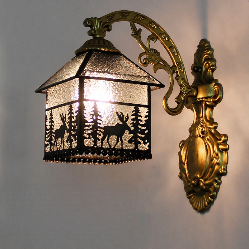 Stained Tiffany Wall Lamps