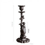 (SELLING OUT FAST!) Black Thick Cast Iron Candlesticks