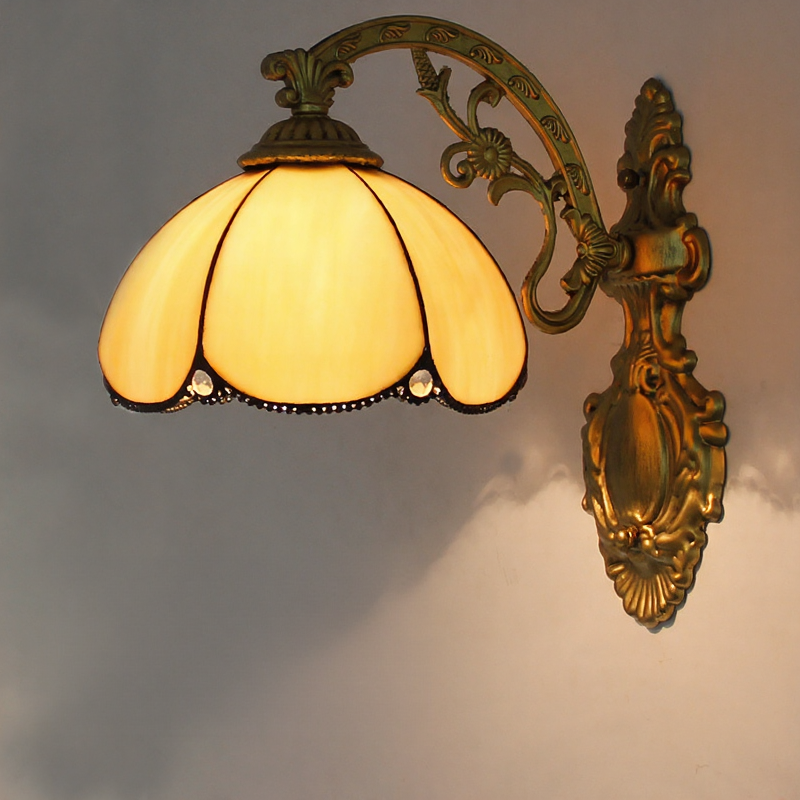 Stained Tiffany Wall Lamps