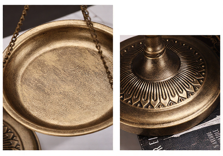 Carved Scales of Justice