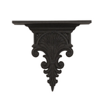 Black sculpted shelf