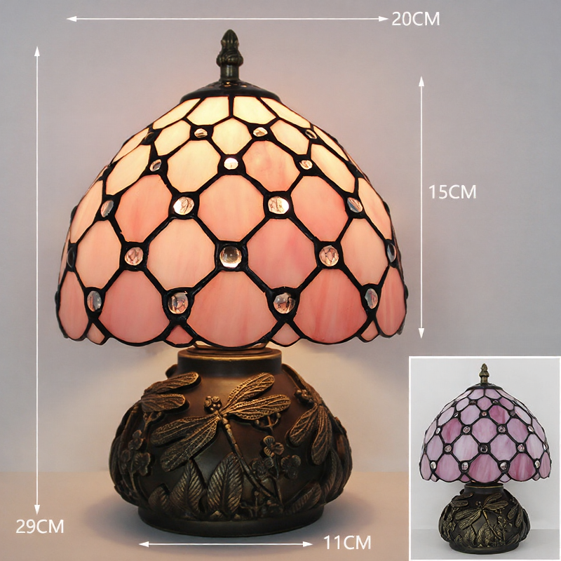 Wide-based Tiffany lamps