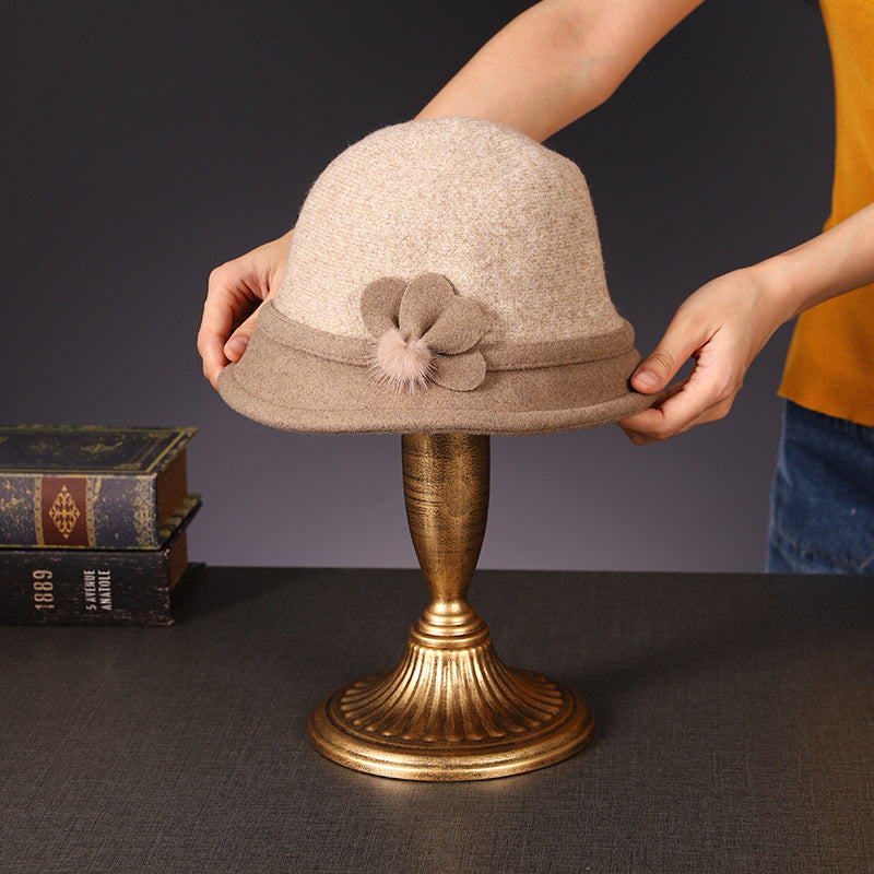 Distressed Iron Hat/Wig holder