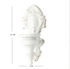 Distressed wall candle holders