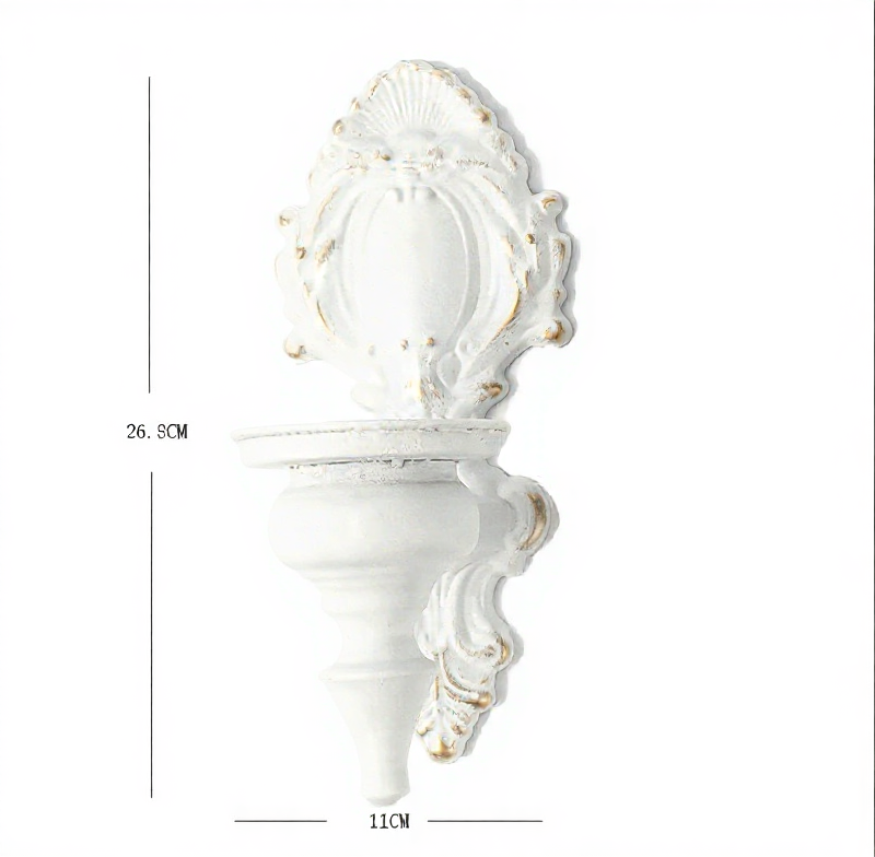 Distressed wall candle holders