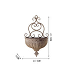 Textured hanging flower basket