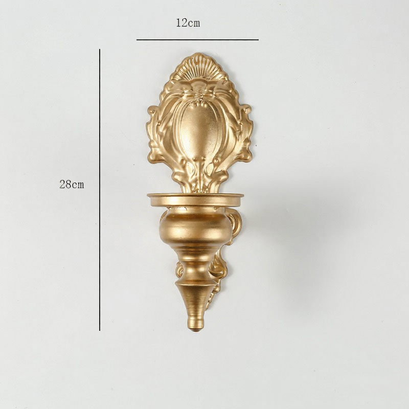 Distressed wall candle holders