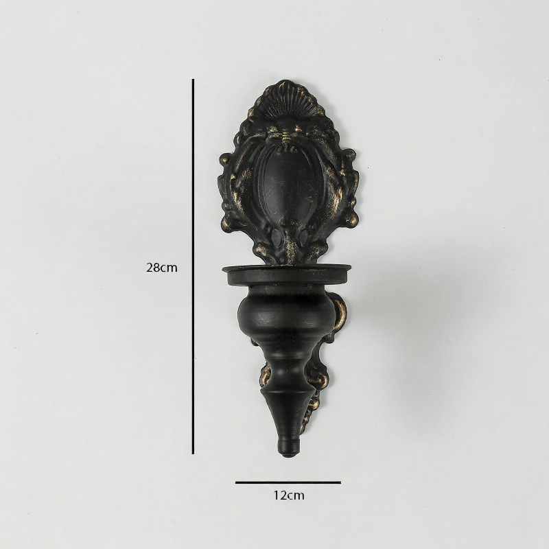 Distressed wall candle holders