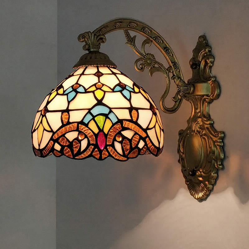 Stained Tiffany Wall Lamps