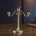 Golden Nordic candle holder
