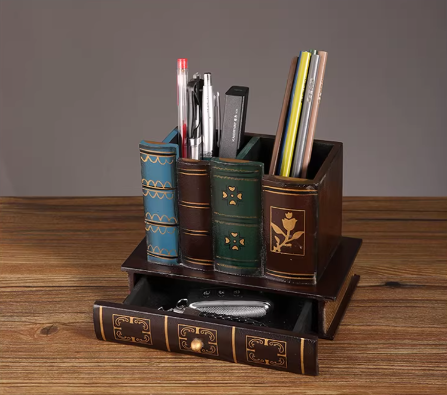 Bookshelf Pen Holder
