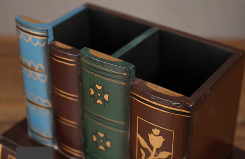 Bookshelf Pen Holder
