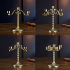 Golden Nordic candle holder