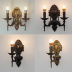 Carved Candle Wall Lamp